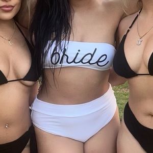 Bride bathing suit